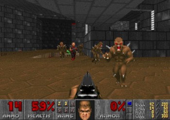Copie d'écran du jeu DOOM