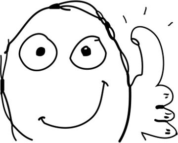meme thumb up rage face
