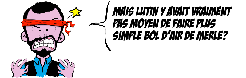 Mais LUTIN Y AVAIT VRAIMENT  PAS MOYEN DE FAIRE PLUS  SIMPLE BOL D'AIR DE MERLE?