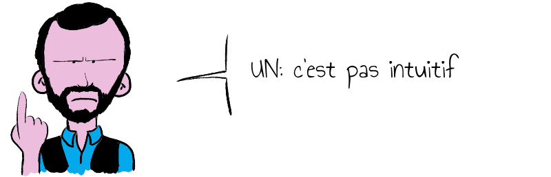 UN: c'est pas intuitif