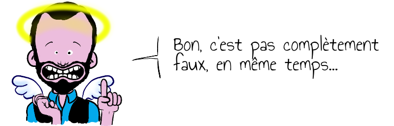 Bon, c'est pas complètement  faux, en même temps...