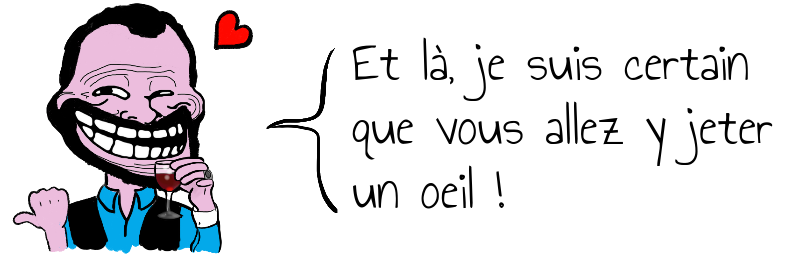 Et là, je suis certain   que vous allez y jeter   un oeil !