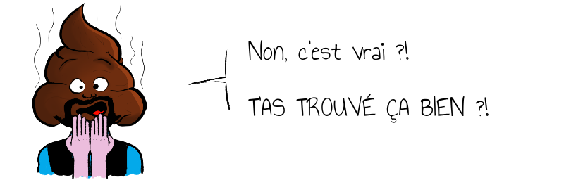 Non, c'est vrai ?!    T'AS TROUVÉ ÇA BIEN ?!