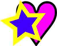 Etoile et coeur en JPEG