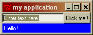 Application window